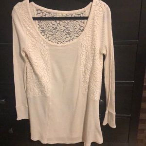 Anthropologie Waffle Knit Sweater Dress Size M